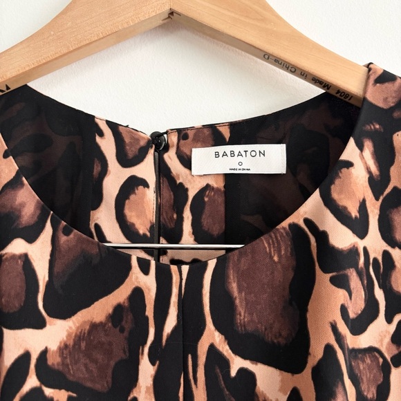 Aritzia Babaton Samson Leopard Print Shift Dress - Picture 5 of 13